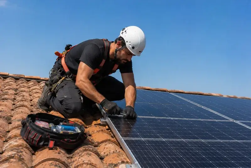 Maintenance et monitoring de panneaux solaires à Estibeaux